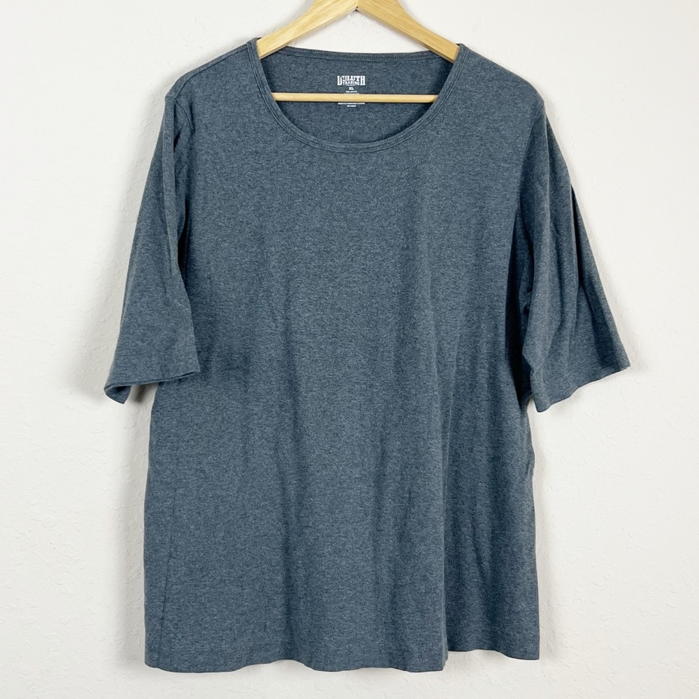 Duluth Trading Gray Cotton Short Sleeve T-shirt Size XL